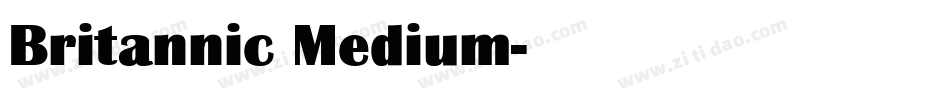 Britannic Medium字体转换